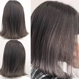 ミディアム カラー パーマ 【公式】amble luxe池袋東口🩷のヘアスタイル