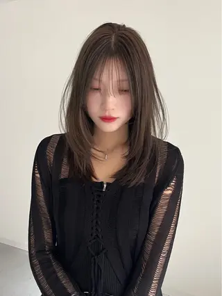 セミロング 阿部 瑠斗のヘアスタイル