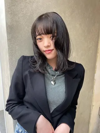 カラー 🎀ボブ+ハイトーン シュカ👶🏻のヘアスタイル