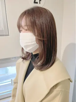 ミディアム ヘアアレンジ 🤍清楚系 韓国レイヤー🤍拓朗のヘアスタイル
