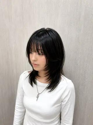 ミディアム 店長✨レイヤー✖️ 髪質改善✖️韓国ヘアのヘアスタイル