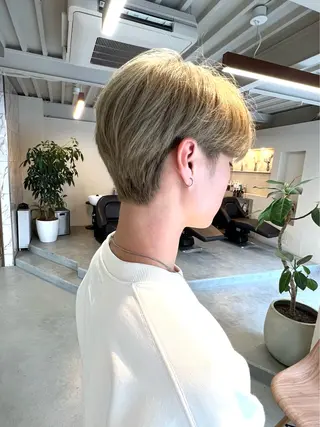 ショート カラー メンズ 王子田 隼のヘアスタイル