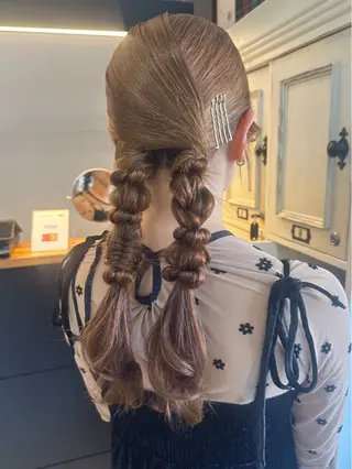 ヘアアレンジ ヘアセット🎀透明感 カラーHiROEのヘアスタイル