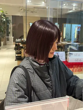 ショート カラー ボブ/メンズ/パーマ /Tamakiのヘアスタイル