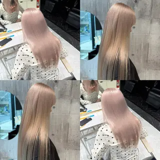 セミロング カラー ヘアアレンジ 【🥀履歴修正🥀】 ハイトーン職人/拓真のヘアスタイル