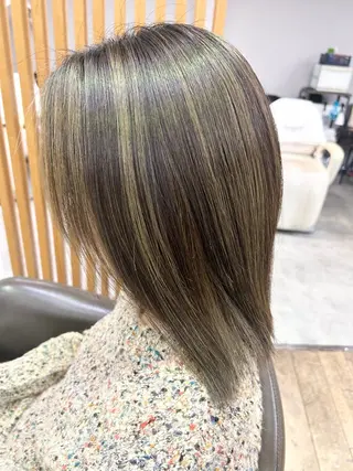 セミロング カラー archange 齋藤旭冶／川口のヘアスタイル