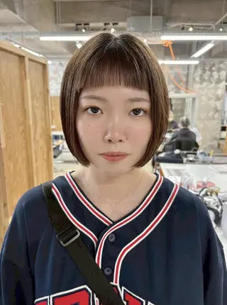 ショート カラー トレンドパーマ/ ボブ🌰くりーわのヘアスタイル