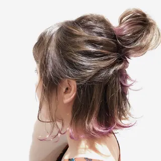 ショート カラー ボブ・レイヤーカット 吉敷航一のヘアスタイル