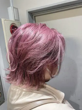 ショート カラー ✨美髪矯正×髪質改善 🍎カイト🍎渋谷のヘアスタイル