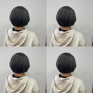 ショート カラー 河口 友里のヘアスタイル