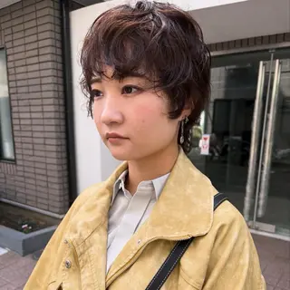 ショート カラー パーマ ショート/ボブ /パーマ🌿柏原良亮のヘアスタイル