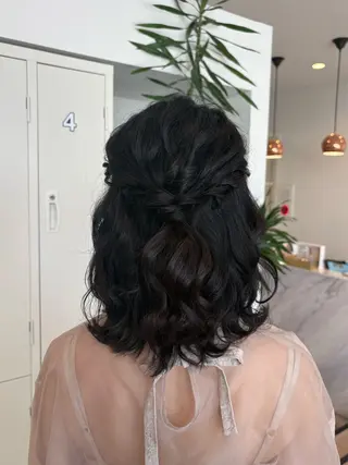 ミディアム 暖色カラー／ ヘアセット🌛櫻井舞のヘアスタイル