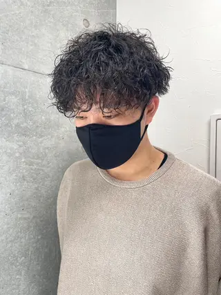 カラー パーマ メンズ 🌷FUKA🌷 まろやかハイトーンのヘアスタイル