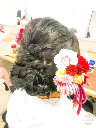ロング ヘアアレンジ レイヤー×ヘッドスパ *保田遥*のヘアスタイル