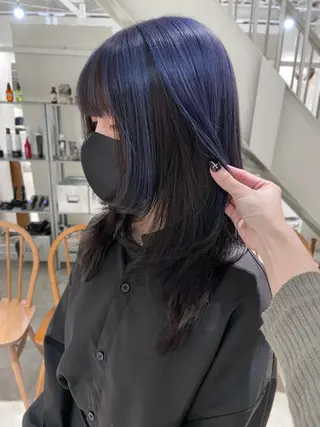 ロング カラー 林 千聖のヘアスタイル