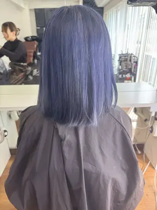 セミロング カラー 三原　賢二 【縮毛矯正】のヘアスタイル