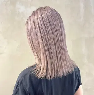 ミディアム まろみ暖色×ボブ ×chia🕯のヘアスタイル