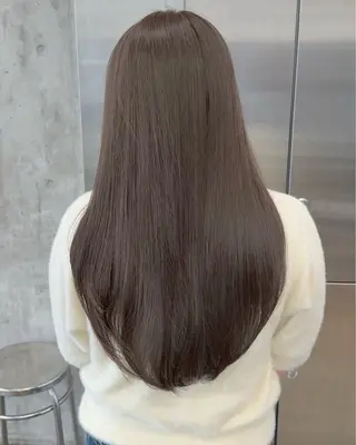ロング カラー 高橋大樹/グレージュ 透明感/髪質改善のヘアスタイル