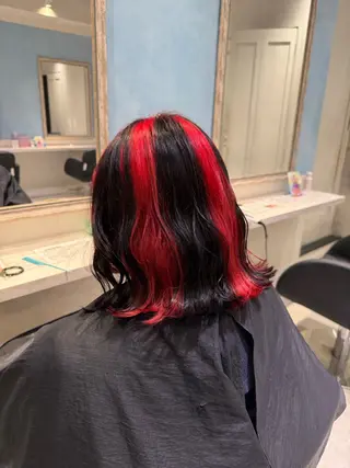 ミディアム カラー ハイトーン/ブリーチ 💙みずき💙のヘアスタイル