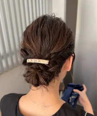 ヘアアレンジ 美髪縮毛矯正🫧 艶カラー/スズカのヘアスタイル