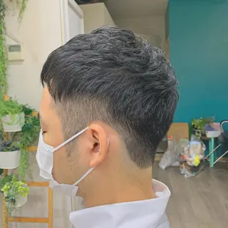 ショート カラー パーマ メンズ 🐤 ゆい🐓のヘアスタイル