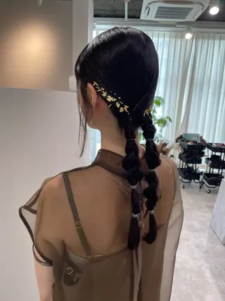 ロング ヘアアレンジ ♡kyoka /  uyu♡のヘアスタイル