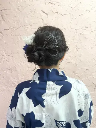 ヘアアレンジ オタク美容師☃️🩵 ヘアアレンジ/暗髪のヘアスタイル