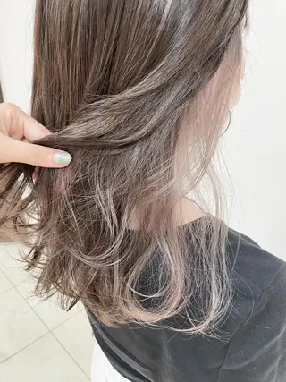 セミロング カラー ヘアアレンジ 【Sweep】おじま のぞみのヘアスタイル