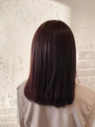 ミディアム カラー 中堀 遥のヘアスタイル