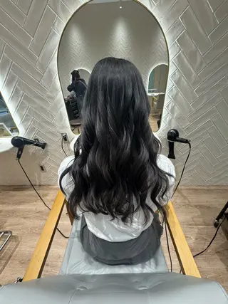 ロング カラー 河添 麗菜のヘアスタイル