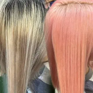 カラー ハイトーン/ピンク カラー/めい🎀のヘアスタイル