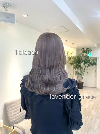 ミディアム ゆさこのか ダブルカラー／縮毛のヘアスタイル