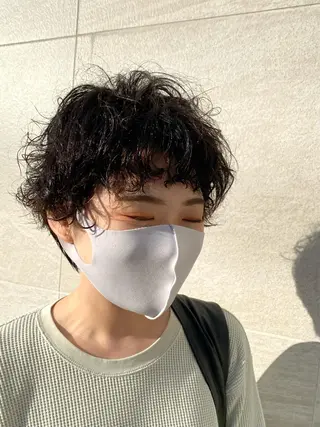 ショート パーマ 中川 茜里のヘアスタイル