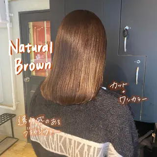 ミディアム カラー 暖色艶color / ボブ🦩Rioのヘアスタイル