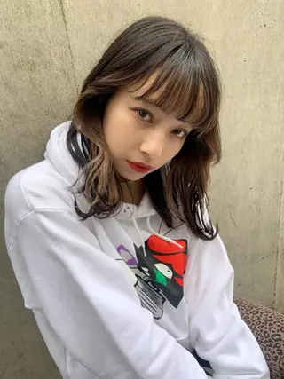 ミディアム 🤍透明感/韓国風 🤍サクラギヒトミのヘアスタイル
