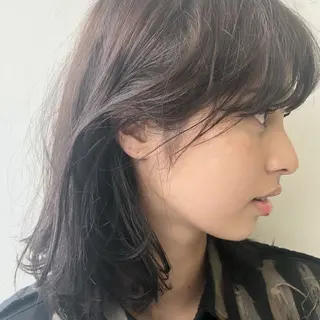 セミロング カラー ENO センター南のヘアスタイル