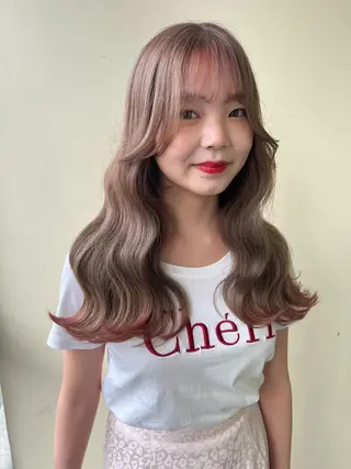 ロング レイヤーカット 🇰🇷SAYAのヘアスタイル