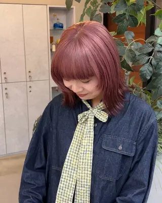 ショート カラー 🐰艶カラー🪙 美髪矯正/AYUNAのヘアスタイル