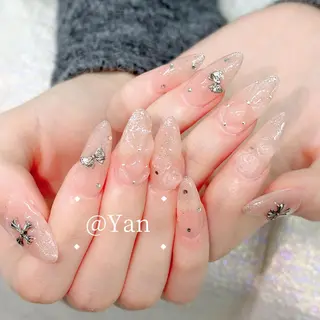 ネイル 長いだし/スカルプ/ パラシェルN.oneのネイルデザイン