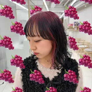 ミディアム カラー ブリーチパーマ 🎀Rumiのヘアスタイル