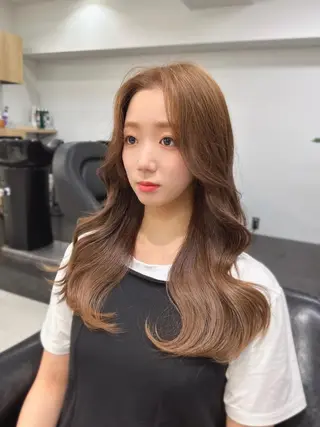 ミディアム カラー 韓国ヘア 店長NEGIのヘアスタイル
