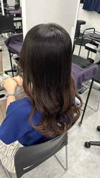 ロング カラー ヘアアレンジ 巻きラク♡レイヤー 🦢こころのヘアスタイル