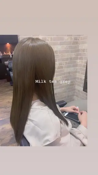 ロング 韓国✖️網紅🖤 パーマYURIYAのヘアスタイル