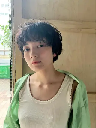 ショート 前田　真吾 ⭐️パーマの人⭐️のヘアスタイル