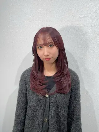 セミロング カラー 韓国ヘア🇰🇷 RYOTAのヘアスタイル