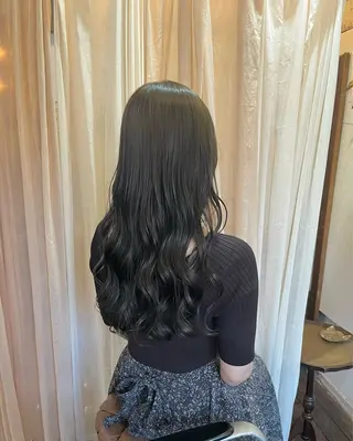 ロング カラー 暗髪とオリーブ🌿 渡辺拓人のヘアスタイル