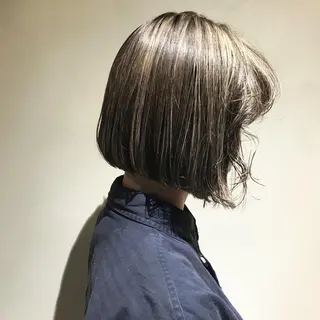 ショート カラー レイヤー/ブリーチ HIKARU ♡のヘアスタイル