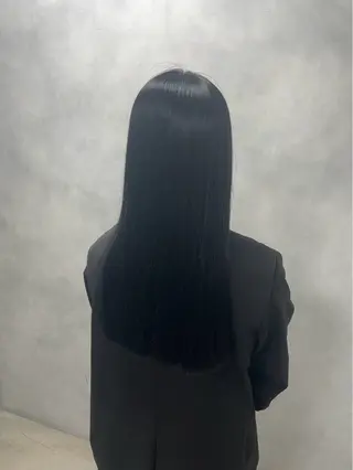 ロング 🦋韓国ヘア💙 ハイトーンRUNAのヘアスタイル