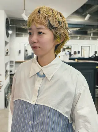 ショート カラー 似合わせカット/ 藤田和樹のヘアスタイル