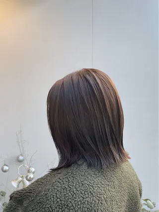 ミディアム カラー 艶カラー/ 江角愛理のヘアスタイル